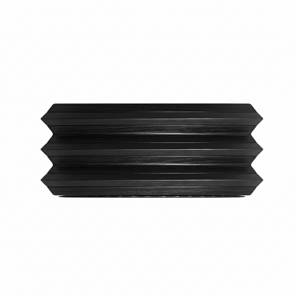 Opritor de ușă Viefe Pulse, negru mat lacuit, 66 × 27 mm