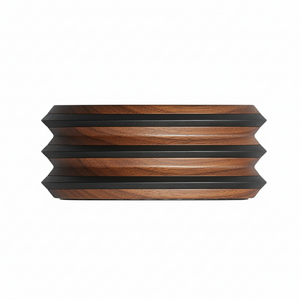 Opritor de ușă Viefe Pulse, nuc, 66 × 27 mm