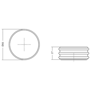 Opritor de ușă Viefe Pulse, stejar, 66 × 27 mm - imagine 6