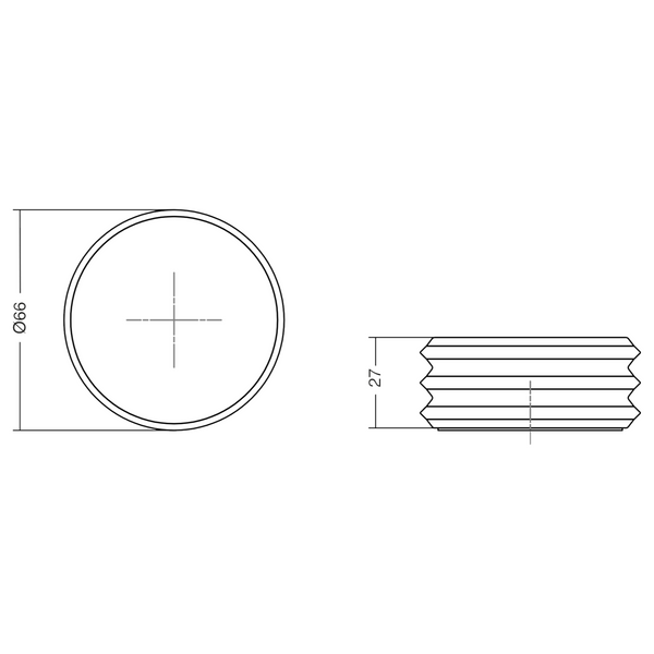 Opritor de ușă Viefe Pulse, stejar, 66 × 27 mm - imagine 6