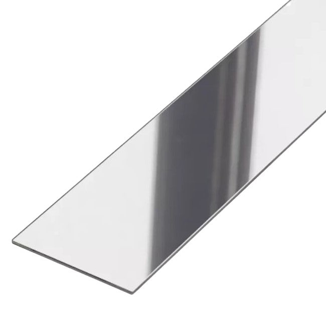 Profil platbanda, inox , crom, lucios, 50x0.6x2700mm - lussoline