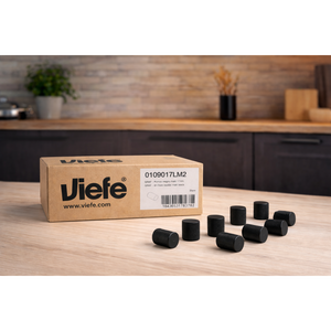 Set 50 de butoni mobilier Viefe Graf, negru mat, 17,5 × 28 mm - imagine 3