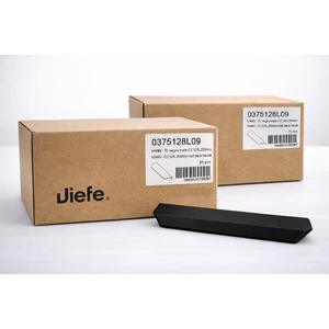 Set 50 de mânere mobilier Viefe Vann, negru mat, 200 mm (interax 128 mm) - imagine 4