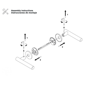 Set mâner ușă interior Viefe Brooklyn, negru periat, 149 mm - imagine 6