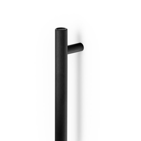 Set mânere spațiale duble Viefe Boto Big, negru periat, 418 mm (interax 320 mm) - imagine 2