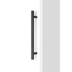 Set mânere spațiale duble Viefe Boto Big, negru periat, 418 mm (interax 320 mm) - imagine 3