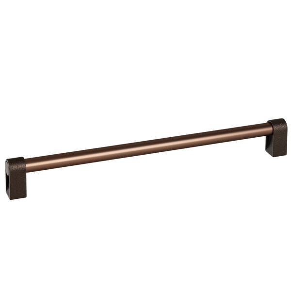 Set mânere spațiale duble Viefe Casey Big, maro metalic texturat și bronz mat, 448 mm (interax 416 mm)