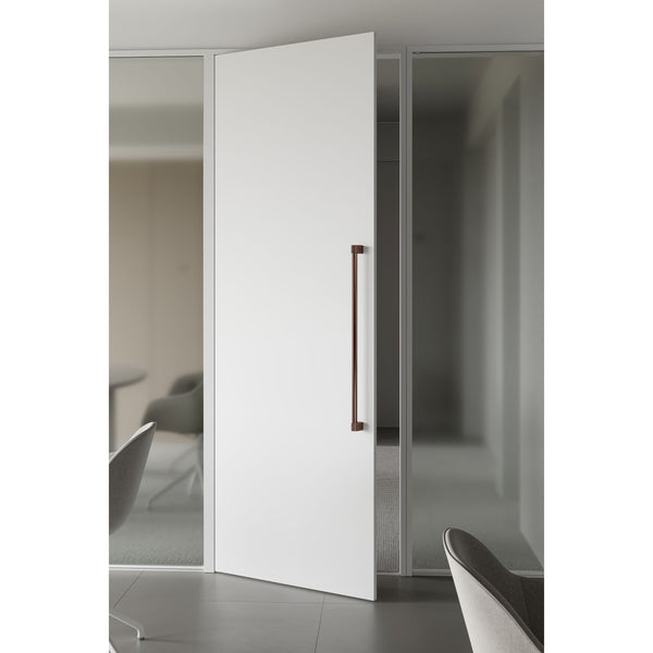 Set mânere spațiale duble Viefe Casey Big, maro metalic texturat și bronz mat, 768 mm (interax 736 mm) - imagine 2