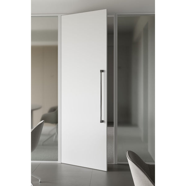 Set mânere spațiale duble Viefe Casey Big, negru lava texturat și negru titan lustruit, 768 mm (interax 736 mm) - imagine 2