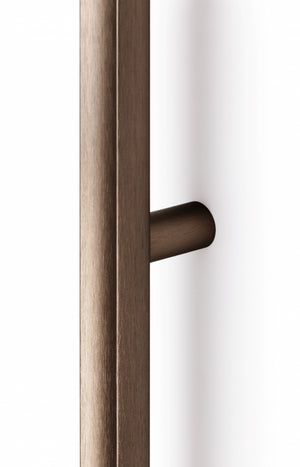 Set mânere spațiale duble Viefe Moon, bronz periat, 1096 mm (interax 1056 mm) - imagine 2