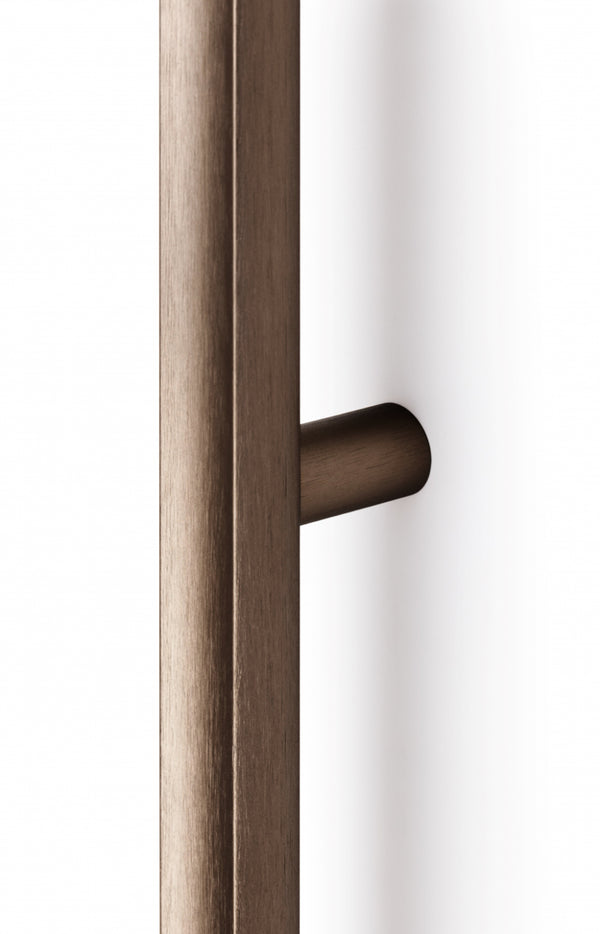 Set mânere spațiale duble Viefe Moon, bronz periat, 1096 mm (interax 1056 mm) - imagine 2