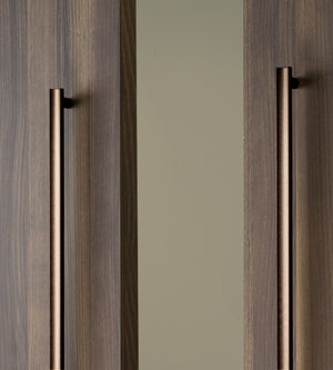 Set mânere spațiale duble Viefe Moon, bronz periat, 1096 mm (interax 1056 mm) - imagine 4