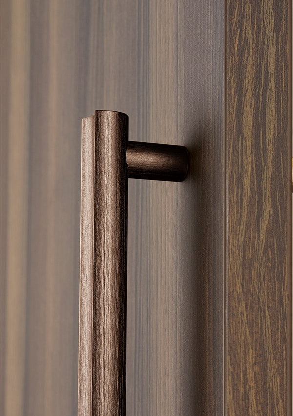 Set mânere spațiale duble Viefe Moon, bronz periat, 424 mm (interax 384 mm) - imagine 2